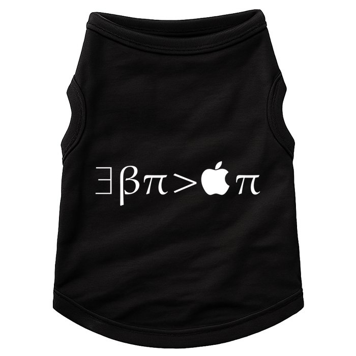 Pi Day There Exists Better Pie Greater Than Apple Pie  Pun Gift Doggie Tank