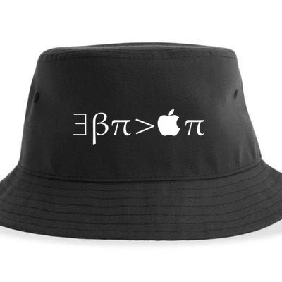 Pi Day There Exists Better Pie Greater Than Apple Pie  Pun Gift Sustainable Bucket Hat