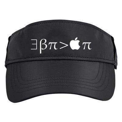 Pi Day There Exists Better Pie Greater Than Apple Pie  Pun Gift Adult Drive Performance Visor