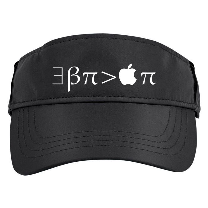 Pi Day There Exists Better Pie Greater Than Apple Pie  Pun Gift Adult Drive Performance Visor