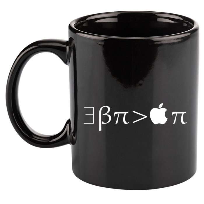 Pi Day There Exists Better Pie Greater Than Apple Pie  Pun Gift 11oz C Handle Ceramic Mug