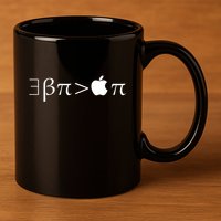 Pi Day There Exists Better Pie Greater Than Apple Pie  Pun Gift 11oz C Handle Ceramic Mug