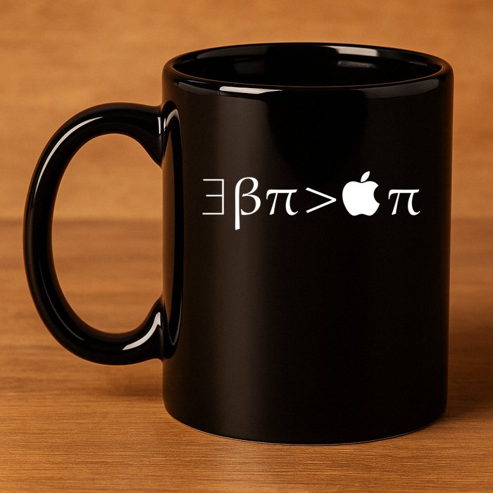 Pi Day There Exists Better Pie Greater Than Apple Pie  Pun Gift 11oz C Handle Ceramic Mug