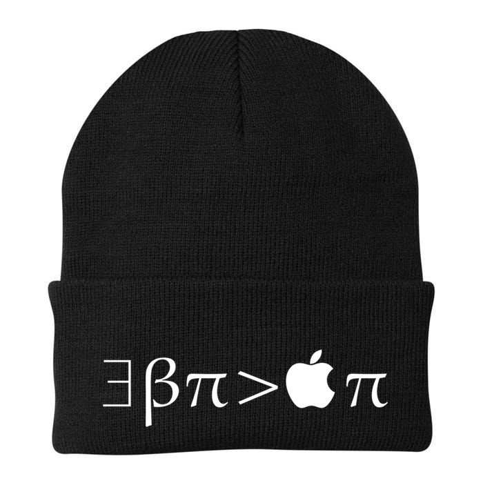Pi Day There Exists Better Pie Greater Than Apple Pie  Pun Gift Beanie