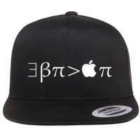 Pi Day There Exists Better Pie Greater Than Apple Pie  Pun Gift Flatbill Hat