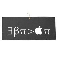 Pi Day There Exists Better Pie Greater Than Apple Pie  Pun Gift Large Microfiber Waffle Golf Towel