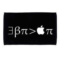 Pi Day There Exists Better Pie Greater Than Apple Pie  Pun Gift Microfiber Hand Towel