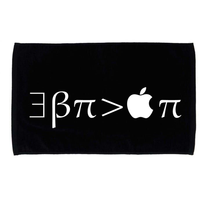Pi Day There Exists Better Pie Greater Than Apple Pie  Pun Gift Microfiber Hand Towel
