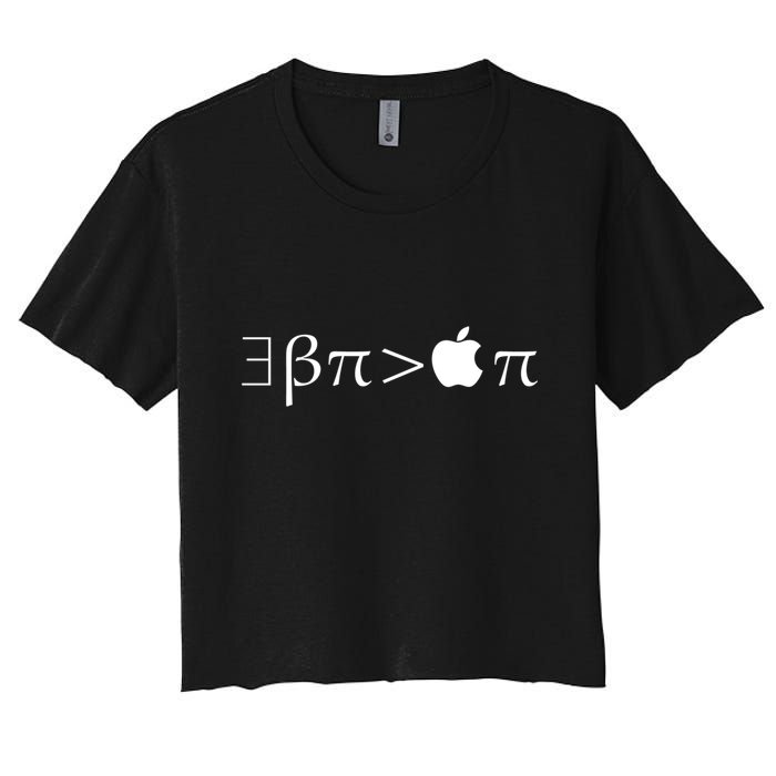 Pi Day There Exists Better Pie Greater Than Apple Pie  Pun Gift Crop Top