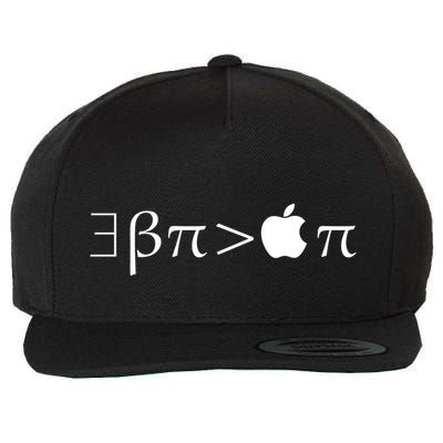 Pi Day There Exists Better Pie Greater Than Apple Pie  Pun Gift Wool Snapback Cap