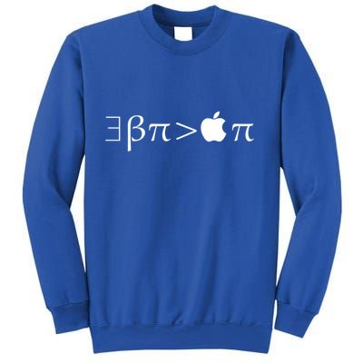 Pi Day There Exists Better Pie Greater Than Apple Pie  Pun Gift Sweatshirt