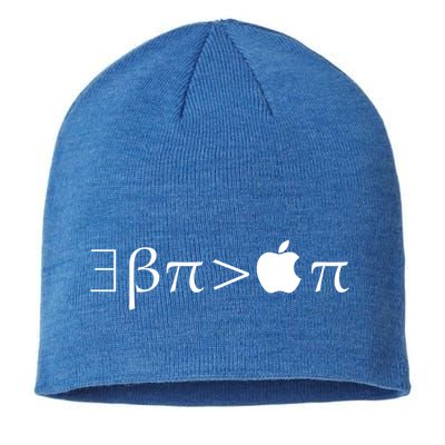 Pi Day There Exists Better Pie Greater Than Apple Pie  Pun Gift Sustainable Beanie