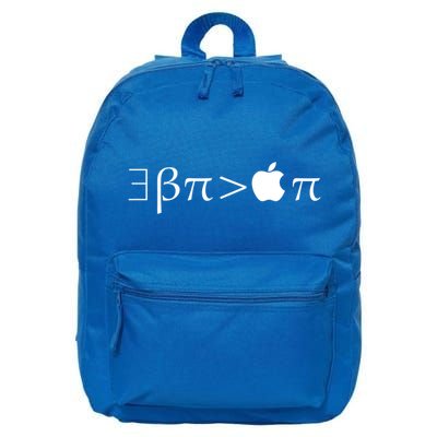 Pi Day There Exists Better Pie Greater Than Apple Pie  Pun Gift 16 in Basic Backpack