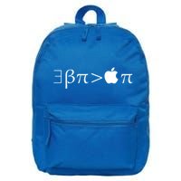 Pi Day There Exists Better Pie Greater Than Apple Pie  Pun Gift 16 in Basic Backpack