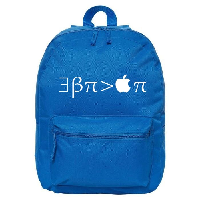 Pi Day There Exists Better Pie Greater Than Apple Pie  Pun Gift 16 in Basic Backpack