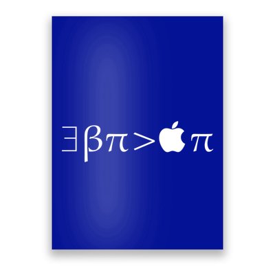 Pi Day There Exists Better Pie Greater Than Apple Pie  Pun Gift Poster