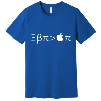 Pi Day There Exists Better Pie Greater Than Apple Pie  Pun Gift Premium T-Shirt