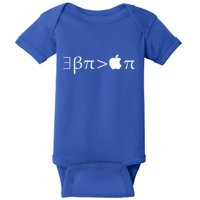 Pi Day There Exists Better Pie Greater Than Apple Pie  Pun Gift Baby Bodysuit
