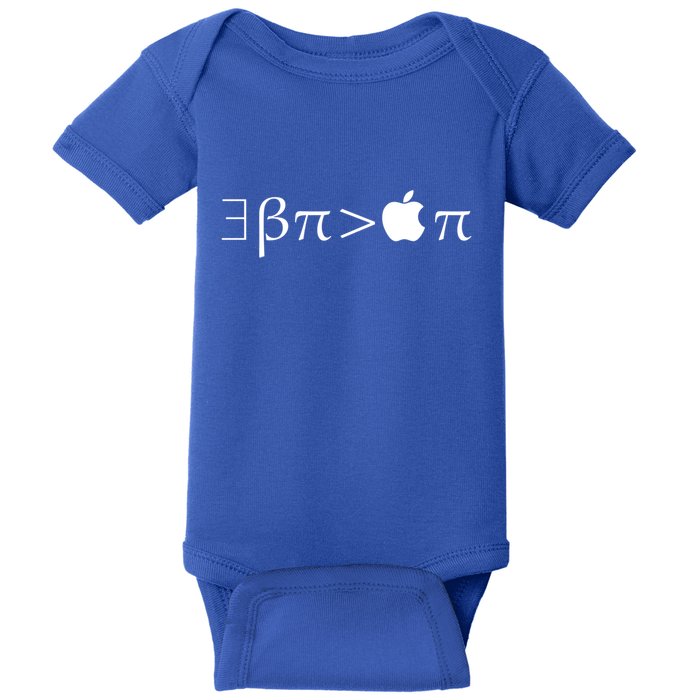 Pi Day There Exists Better Pie Greater Than Apple Pie  Pun Gift Baby Bodysuit