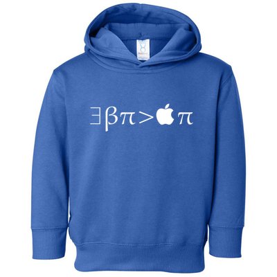 Pi Day There Exists Better Pie Greater Than Apple Pie  Pun Gift Toddler Hoodie