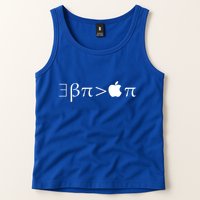 Pi Day There Exists Better Pie Greater Than Apple Pie  Pun Gift Tank Top