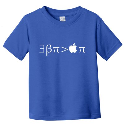 Pi Day There Exists Better Pie Greater Than Apple Pie  Pun Gift Toddler T-Shirt