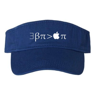 Pi Day There Exists Better Pie Greater Than Apple Pie  Pun Gift Visor