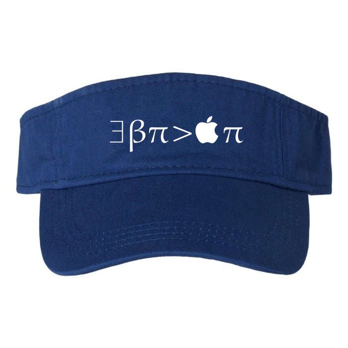 Pi Day There Exists Better Pie Greater Than Apple Pie  Pun Gift Visor