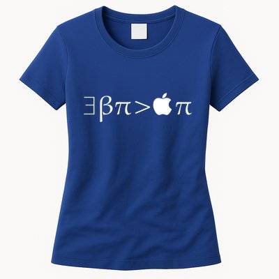 Pi Day There Exists Better Pie Greater Than Apple Pie  Pun Gift Womens T-Shirt
