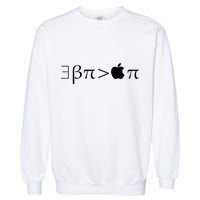 Pi Day There Exists Better Pie Greater Than Apple Pie  Pun Gift Garment-Dyed Sweatshirt