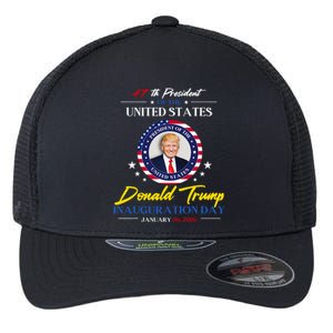 President Donald Trump Inauguration Day 2025 47th President Flexfit Unipanel Trucker Cap