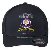 President Donald Trump Inauguration Day 2025 47th President Flexfit Unipanel Trucker Cap