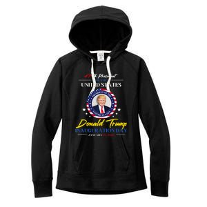 President Donald Trump Inauguration Day 2025 47th President Women's Fleece Hoodie