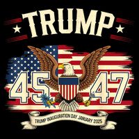 President Donald Trump Inauguration Day 2025 Memorabilia America Flag Design 16 in Basic Backpack
