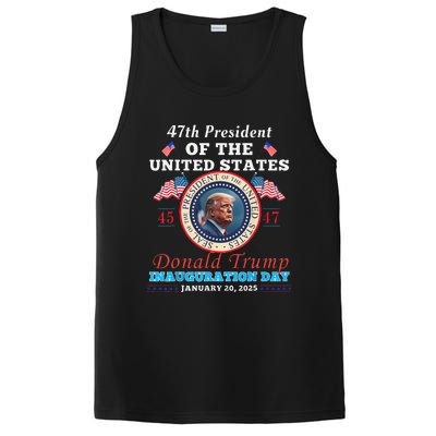 President Donald Trump Inauguration Day 2025 47th Usa Flag PosiCharge Competitor Tank