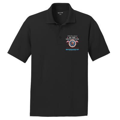 President Donald Trump Inauguration Day 2025 47th Usa Flag PosiCharge RacerMesh Polo