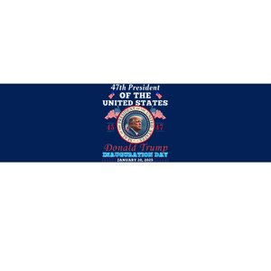 President Donald Trump Inauguration Day 2025 47th Usa Flag Bumper Sticker