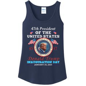 President Donald Trump Inauguration Day 2025 47th Usa Flag Ladies Essential Tank