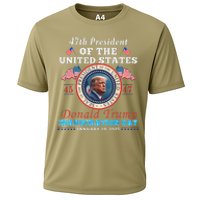 President Donald Trump Inauguration Day 2025 47th Usa Flag Cooling Performance Crew T-Shirt