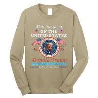 President Donald Trump Inauguration Day 2025 47th Usa Flag Long Sleeve Shirt