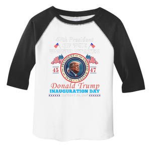 President Donald Trump Inauguration Day 2025 47th Usa Flag Toddler Fine Jersey T-Shirt