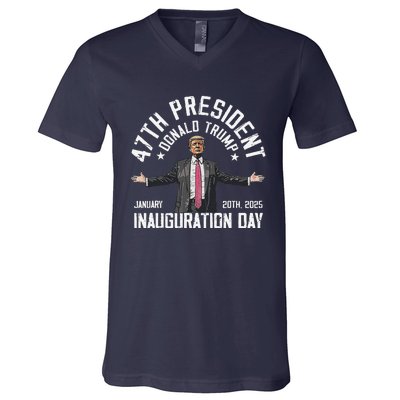 President Donald Trump Inauguration Day 2025 Memorabilia V-Neck T-Shirt