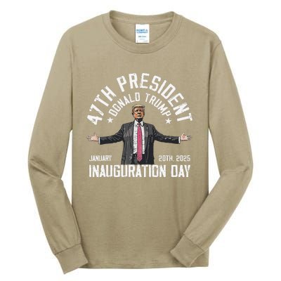 President Donald Trump Inauguration Day 2025 Memorabilia Tall Long Sleeve T-Shirt