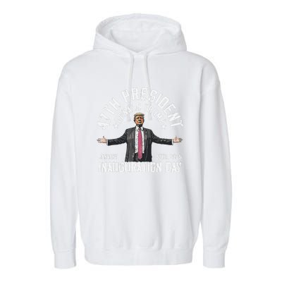 President Donald Trump Inauguration Day 2025 Memorabilia Garment-Dyed Fleece Hoodie