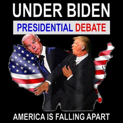 Presidential Debate Under Biden America Is Falling Apart T-Shirt