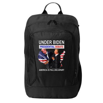 Presidential Debate Under Biden America Is Falling Apart City Backpack