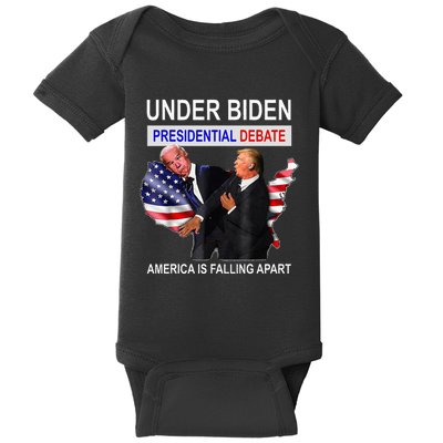 Presidential Debate Under Biden America Is Falling Apart Baby Bodysuit