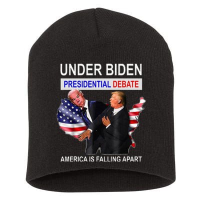 Presidential Debate Under Biden America Is Falling Apart Short Acrylic Beanie