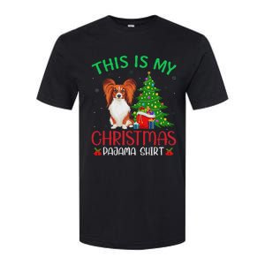 Papillon Dog Ugly Xmas Party This Is My Christmas Pajama Softstyle CVC T-Shirt