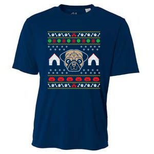 Pug Dog Ugly Christmas Cooling Performance Crew T-Shirt